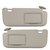 Gray Pair Sun Visor Compatible with Toyota Corolla 2014 2015 2016 2017 2018 Replaces# 74320-02B21 74310-02K91